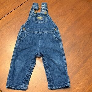 OshKosh B'gosh Classic Indigo Overalls size 18mos